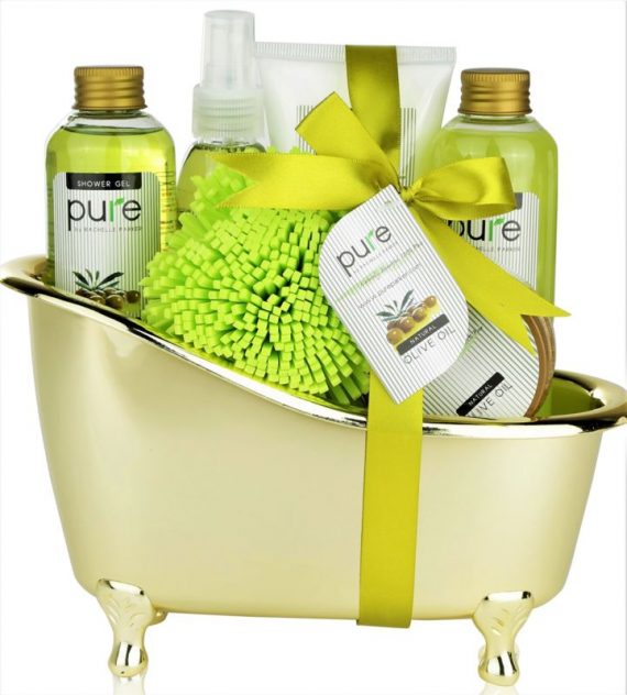 All-Natural-Hydrating-Olive-Oil-Skin-Therapy-Kit-Luxury-Gift-Basket-Pure-Deluxe-0