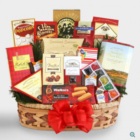 For-Any-Occasion-Gourmet-Gift-Basket-Cookies-Popcorn-Chocolate-Cheese-Salmon-0