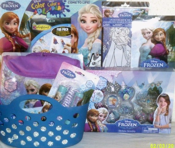 NEW-DISNEY-FROZEN-EASTER-TOY-GIFT-BASKET-TOYS-PURSE-PUZZLE-PLAYSET-MAKE-UP-0