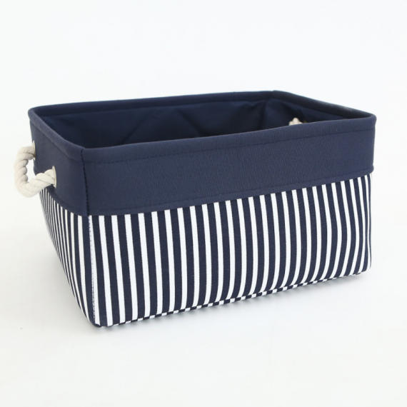 TcaFmac-Small-Basket-Rectangular-Fabric-Storage-Basket-Canvas-Storage-Bins-Gift-0