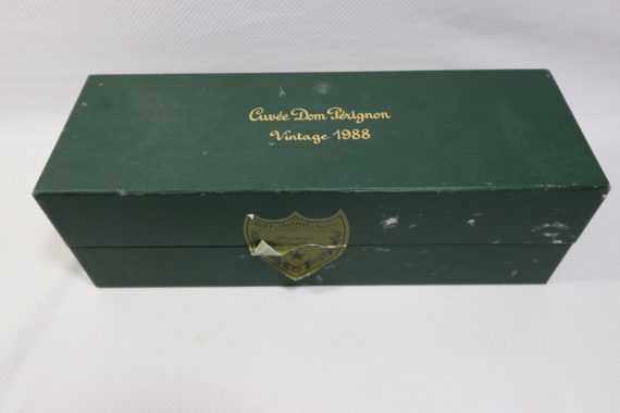Vintage-1988-Cuvee-Dom-Perignon-Champagne-Empty-Green-Bottle-Gift-Box-Booklet-0