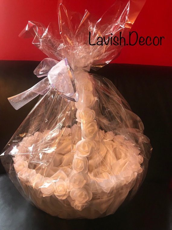 Wedding-Basket-Handmade-Flowers-Gift-0